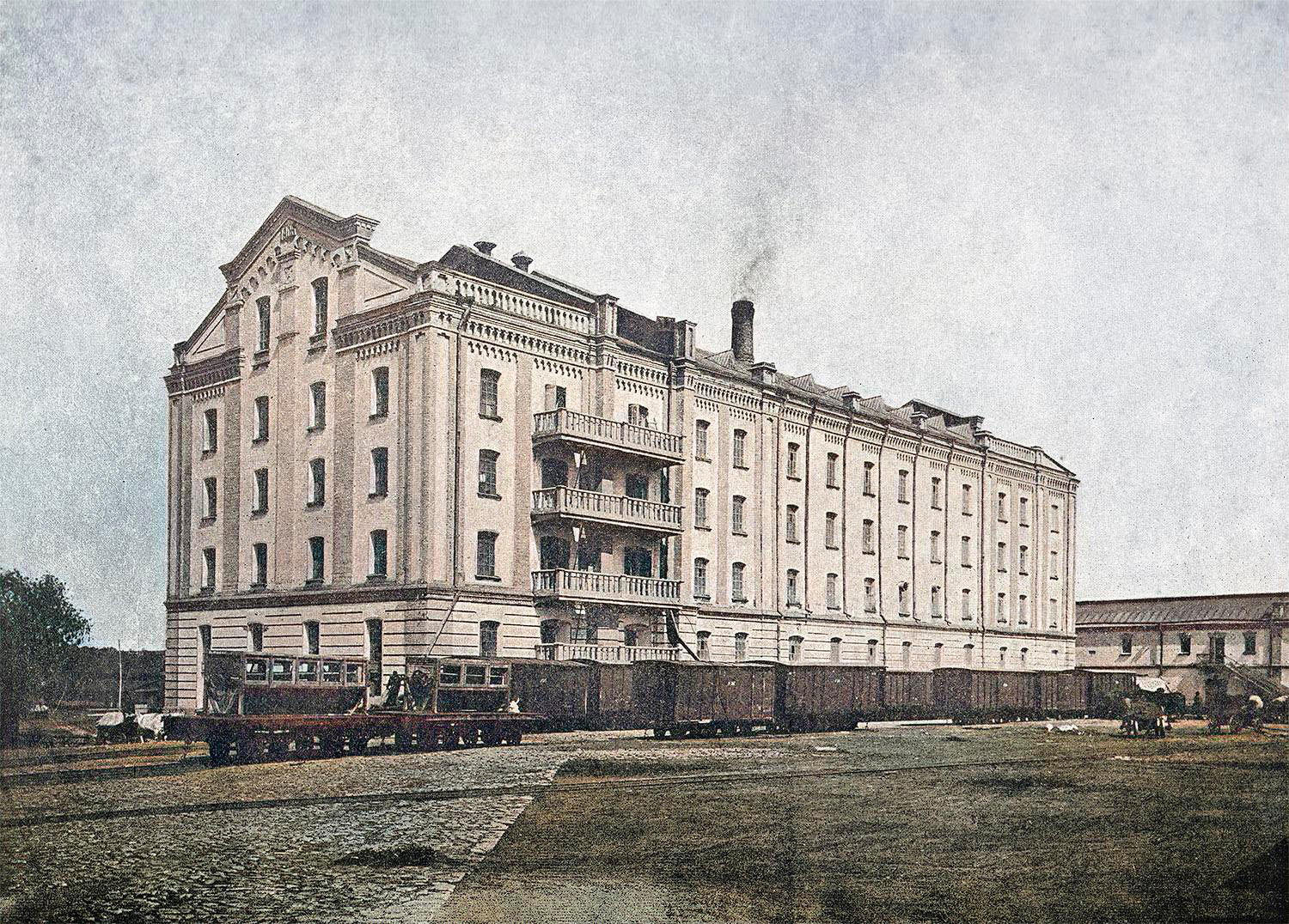 Паровая вальцевая автоматическая мельница Теткино, 1913 год.